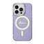 Guess Glitter Gold MagSafe – dėklas iPhone 14 Pro Max (violetinis)