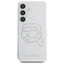 Karl Lagerfeld Rhinestones Karl Head Logo – dėklas Samsung Galaxy S25 (skaidrus)