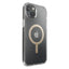 Speck Presidio Perfect-Clear with Glitter + MagSafe – iPhone 15 Plus / 14 Plus dėklas su MICROBAN danga (skaidrus / auksiniai blizgučiai)