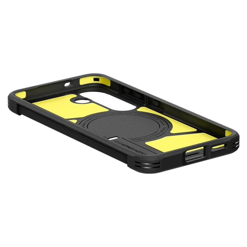 Spigen Tough Armor MagSafe – dėklas Samsung Galaxy S25 (juodas)