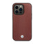 BMW Leather Diamond Pattern – dėklas iPhone 14 Pro Max (bordo spalvos)