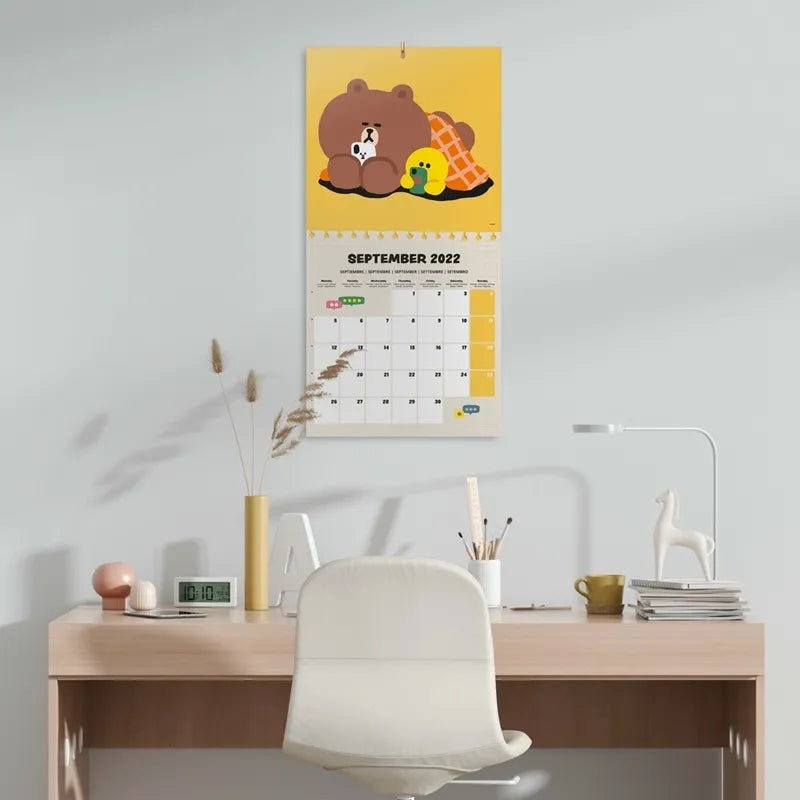 Line Friends – 2022 m. kalendorius, 30x30 cm