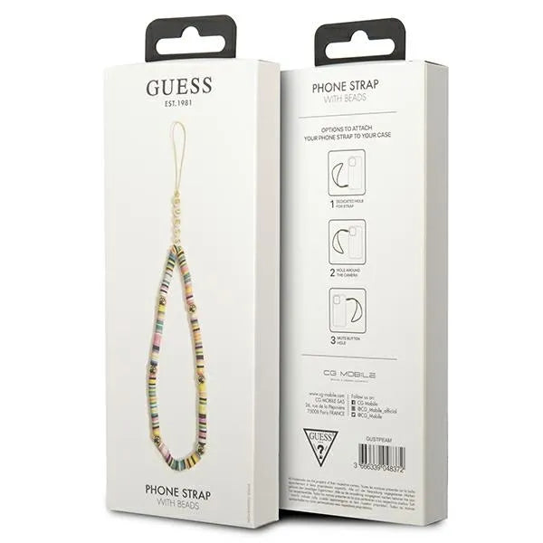 Guess telefono dirželis Beads and Pearls Heishi, įvairiaspalvis