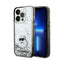 Karl Lagerfeld Liquid Glitter Choupette – dėklas iPhone 14 Pro (skaidrus)