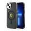 Ferrari Translucent MagSafe – dėklas iPhone 14 (juodas)