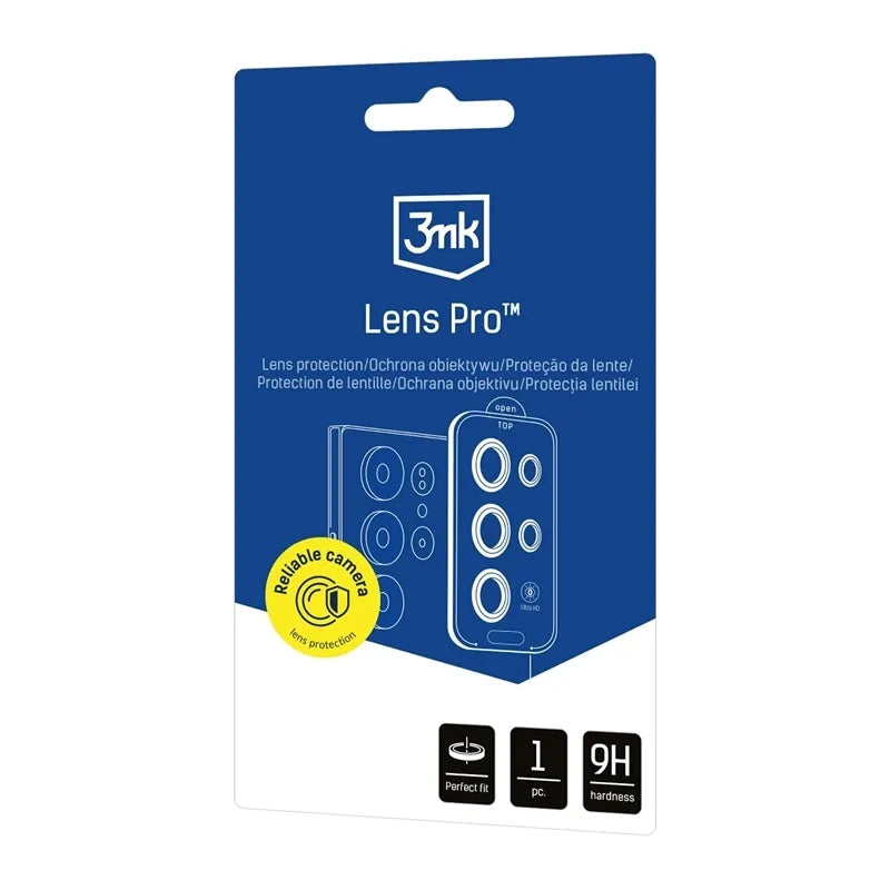 3mk Lens Protection Pro – stiklas Samsung Galaxy S26+ kameros objektyvui (juodas)