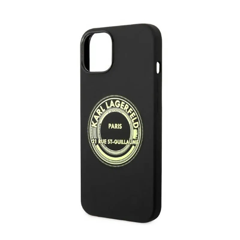 Karl Lagerfeld Silicone RSG – Dėklas iPhone 14 Plus (juodas)