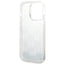 Karl Lagerfeld Monogram Liquid Glitter – dėklas iPhone 14 Pro (sidabrinis)