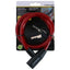 Dunlop - Spiralinė rakinama dviračio spyna 65 cm (raudona)
