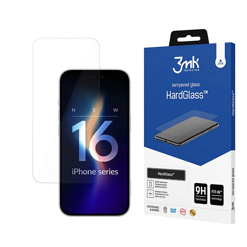 3mk HardGlass – grūdintas stiklas, skirtas iPhone 16 Pro Max