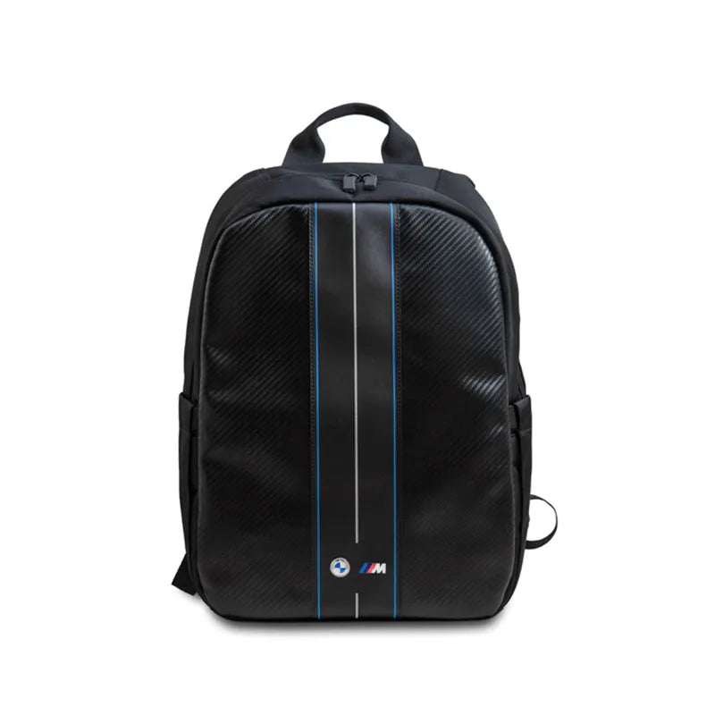 BMW Carbon Blue Stripes – kuprinė 16" nešiojamajam kompiuteriui (juoda)