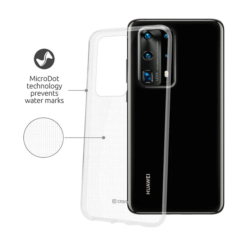 „Crong Crystal Slim Cover“ – Huawei P40 Pro dėklas (skaidrus)