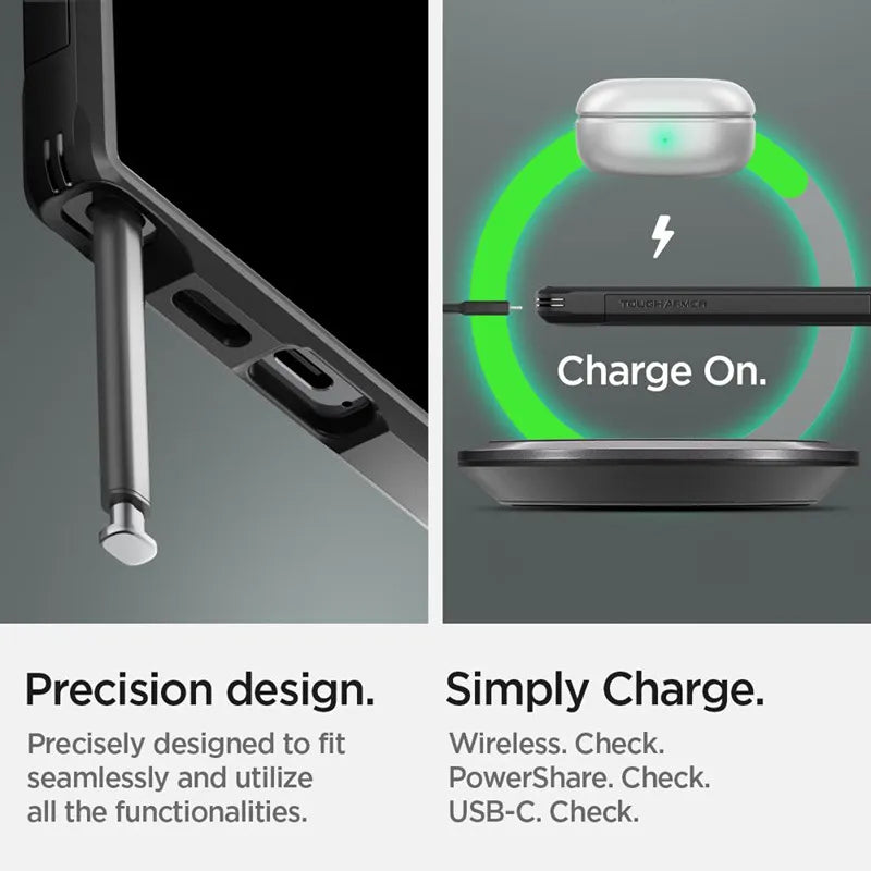 Spigen Tough Armor – dėklas Samsung Galaxy S24 Ultra (juodas)