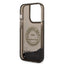 Karl Lagerfeld Liquid Glitter Round RSG Logo dėklas – dėklas skirtas iPhone 14 Pro (juodas)
