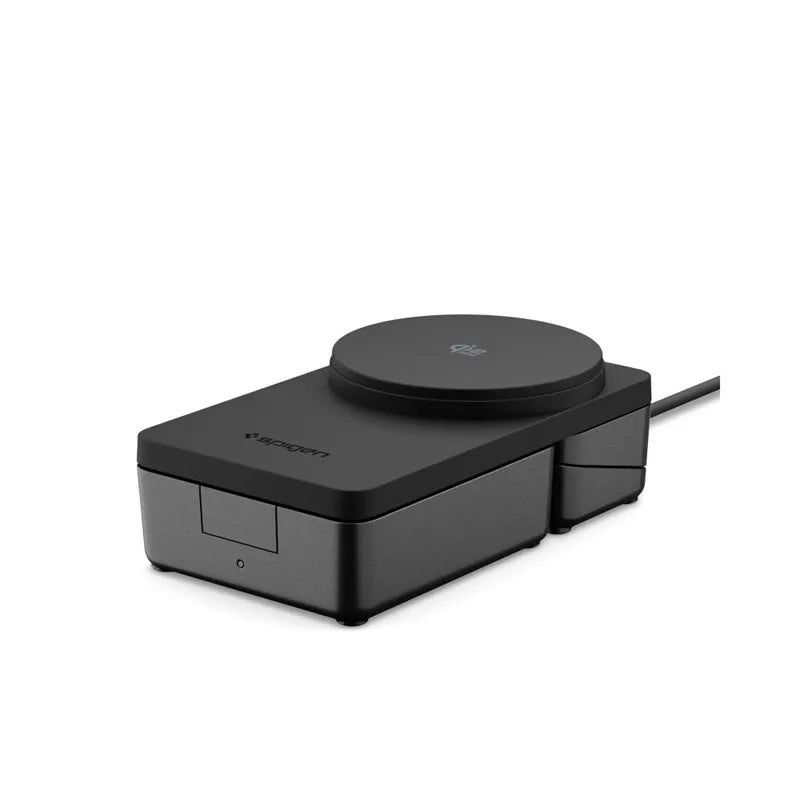 Spigen EF323MQ Essential – MagSafe 3 viename belaidis įkroviklis, skirtas iPhone, AirPods ir Apple Watch 25W Qi 2.2 (juodas)