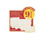 Harry Potter – šaldytuvo magnetukas Platform 9 3/4 (7x7 cm)