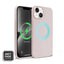 Crong Color Cover Magnetic – MagSafe dėklas, skirtas iPhone 14 Plus (smėlio rožinė spalva)
