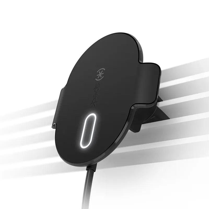 Speck Charging Vent Mount + ClickLock - MagSafe belaidžio įkrovimo automobilinis laikiklis (juodas)