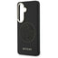 Guess Perforated Logo MagSafe – Samsung Galaxy S26 dėklas (juodas)
