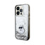 Karl Lagerfeld Liquid Glitter Choupette – dėklas iPhone 14 Pro (skaidrus)