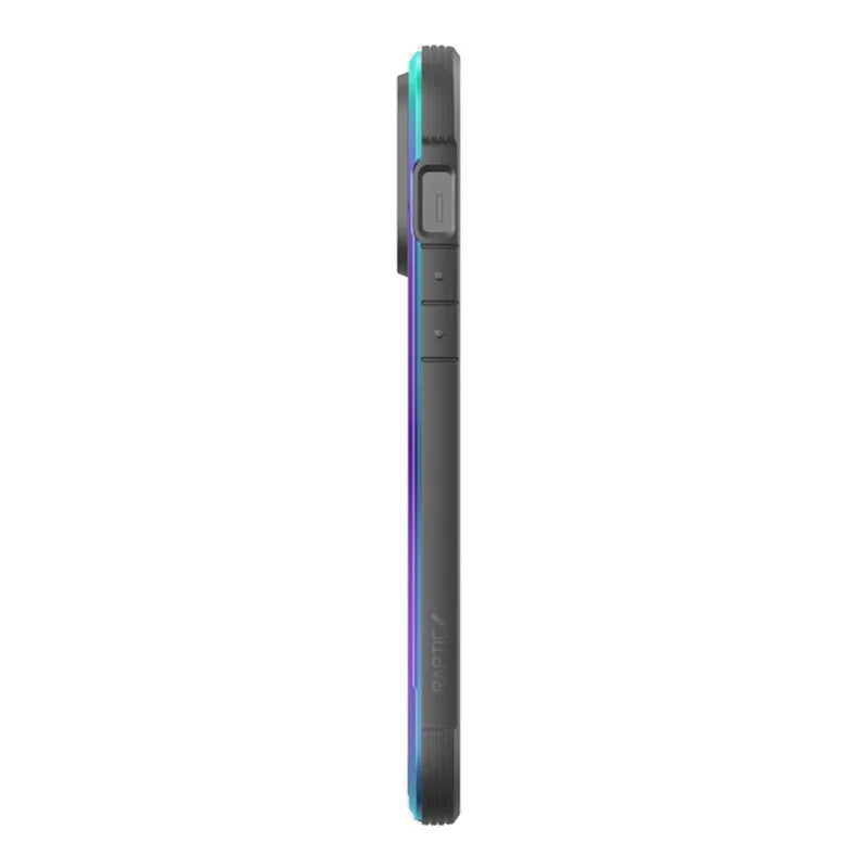 X-Doria Raptic Shield – aliumininis dėklas, skirtas iPhone 14 Pro Max (atlaiko kritimą iš 3 m) (vaivorykštinis)