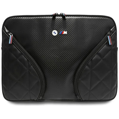 BMW Carbon Pockets & Metal Logo dėklas – 16" nešiojamojo kompiuterio dėklas (juodas)