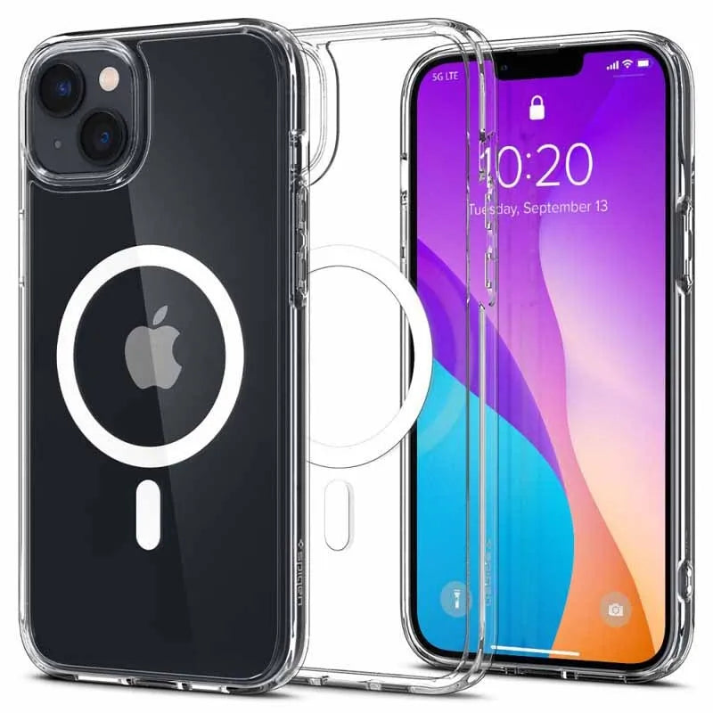 Spigen Ultra Hybrid Mag MagSafe – dėklas iPhone 14 (baltas)