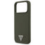 Guess Silicone Triangle Logo MagSafe – dėklas iPhone 17 Pro Max (chaki)