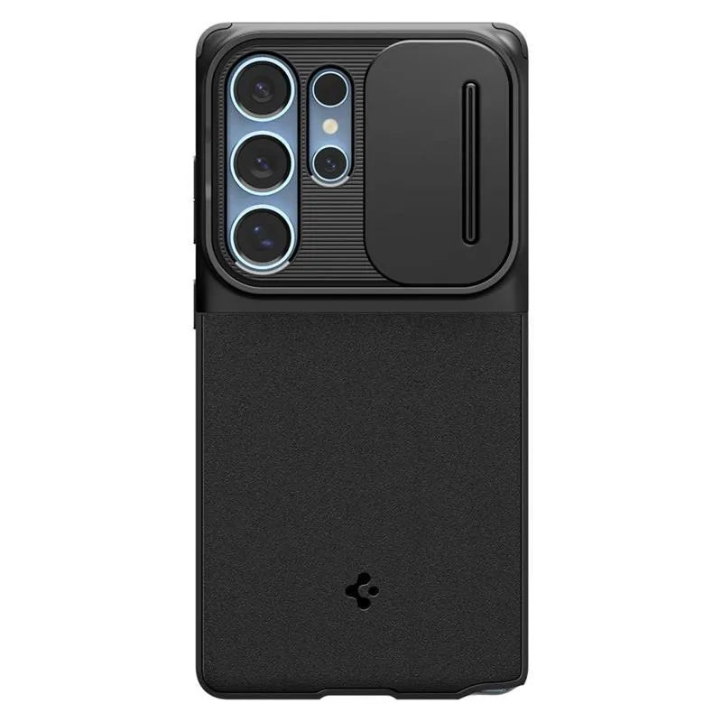 Spigen Optik Armor – dėklas Samsung Galaxy S25 Ultra telefonui (juodas)