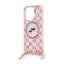 Karl Lagerfeld IML Crossbody Monogram Karl & Choupette Head MagSafe – dėklas iPhone 15 Pro (rožinis)