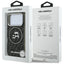 Karl Lagerfeld IML Glitter Karl & Choupette Heads Logo MagSafe – dėklas iPhone 17 Pro (juodas)