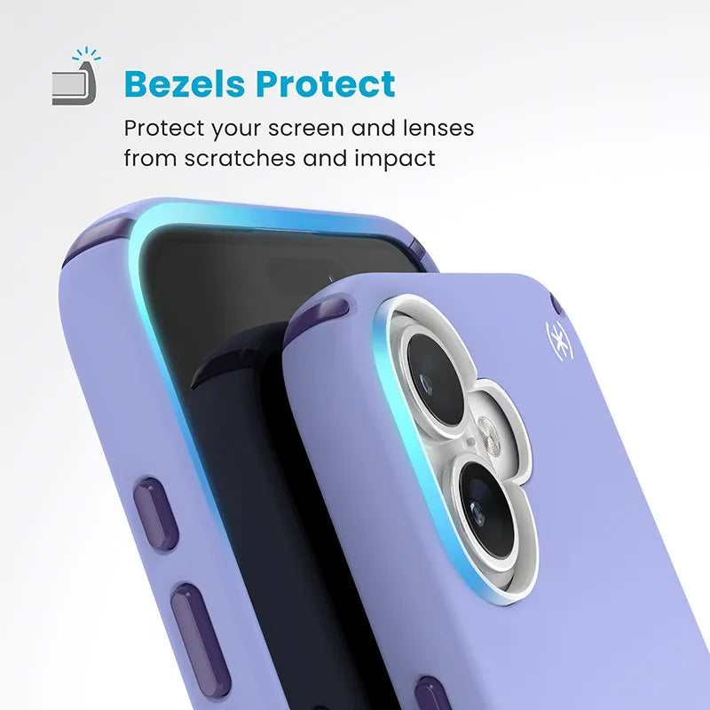 Speck Presidio2 Pro ClickLock & MagSafe – dėklas iPhone 16 Plus (Future Lavender / Cassis Purple / White)