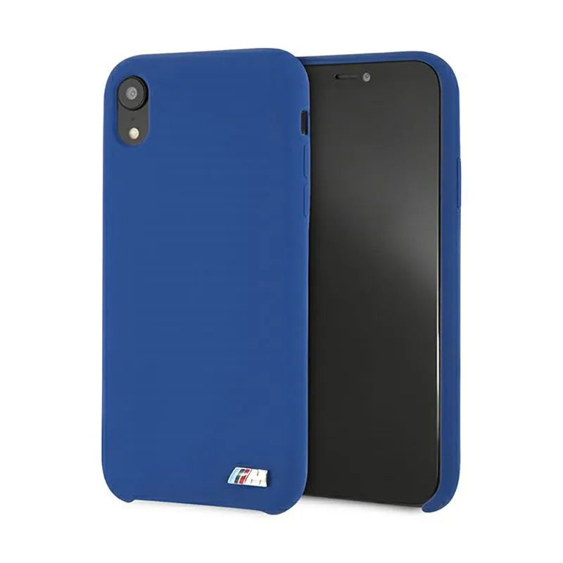 BMW Silicone M Collection dėklas, skirtas iPhone Xr (mėlynas)