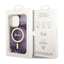 Guess Golden Marble MagSafe – dėklas iPhone 14 Pro (violetinis)
