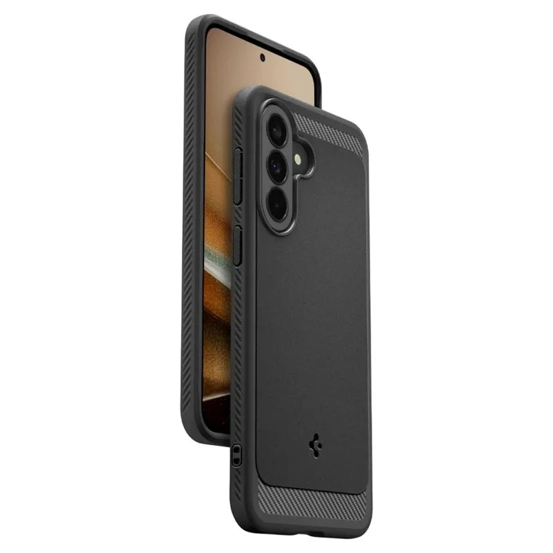Spigen Rugged Armor – Dėklas, skirtas Samsung Galaxy A37 5G (matinė juoda)