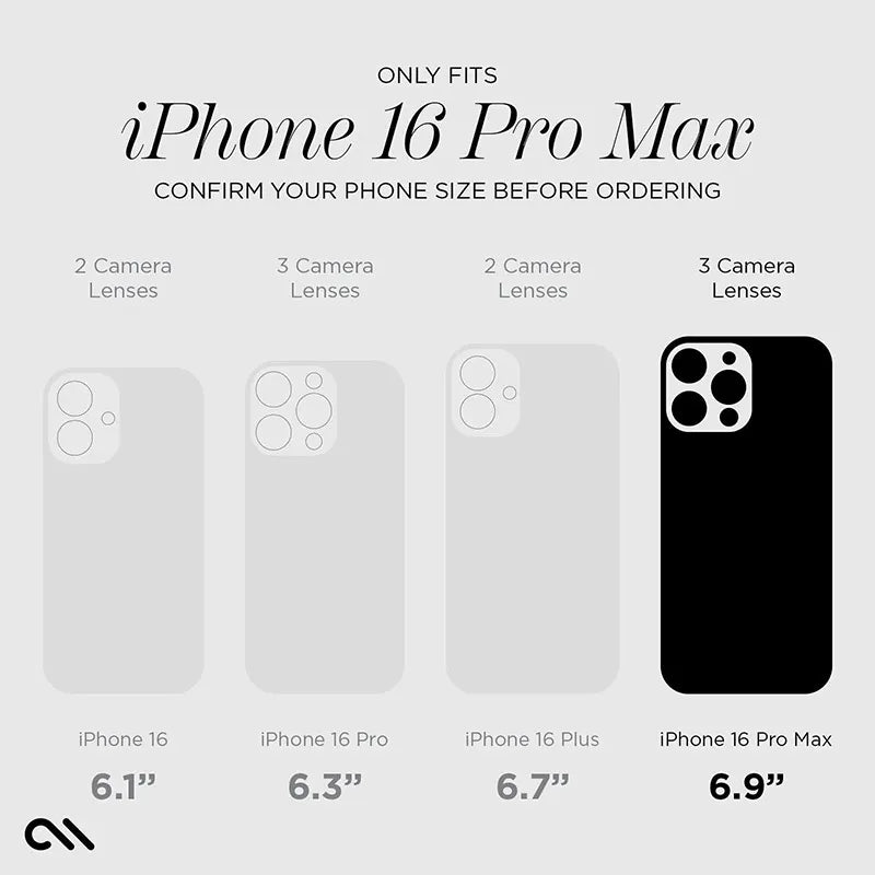 Case-Mate Waterfall MagSafe – dėklas, skirtas iPhone 16 Pro Max (sidabrinis)