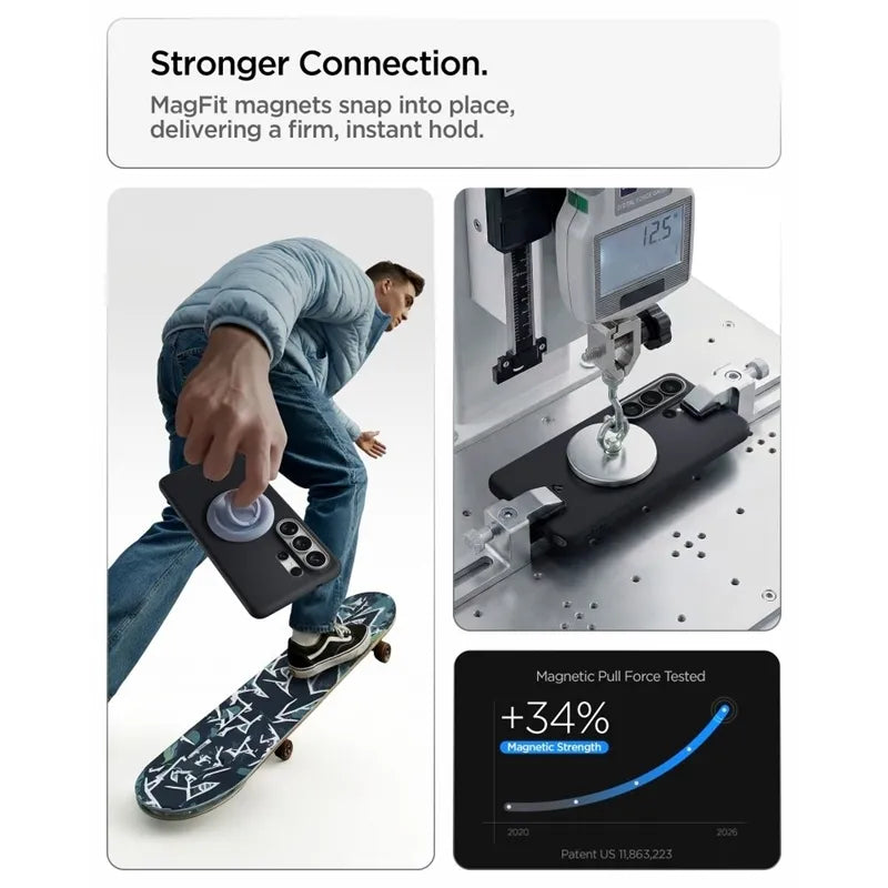 Spigen Nano Pop Mag MagSafe – dėklas Samsung Galaxy S26 Ultra (Black Sesame)