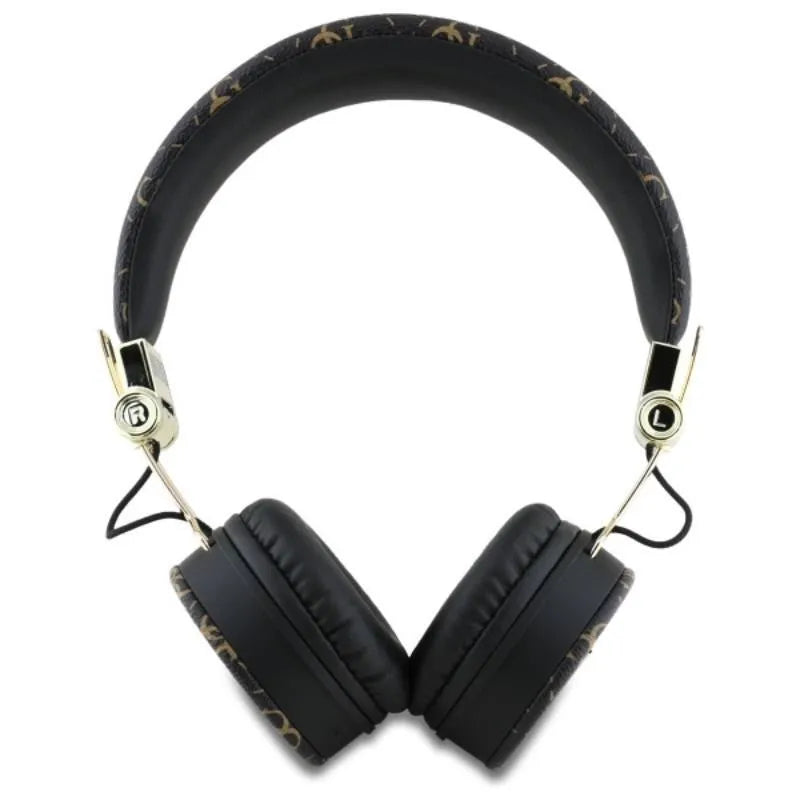 Guess 4G Triangle Round Shape – belaidės „Bluetooth“ ENC ausinės (juodos)