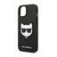 Karl Lagerfeld Saffiano Choupette Head Patch dėklas – Dėklas iPhone 14 Plus (juodas)