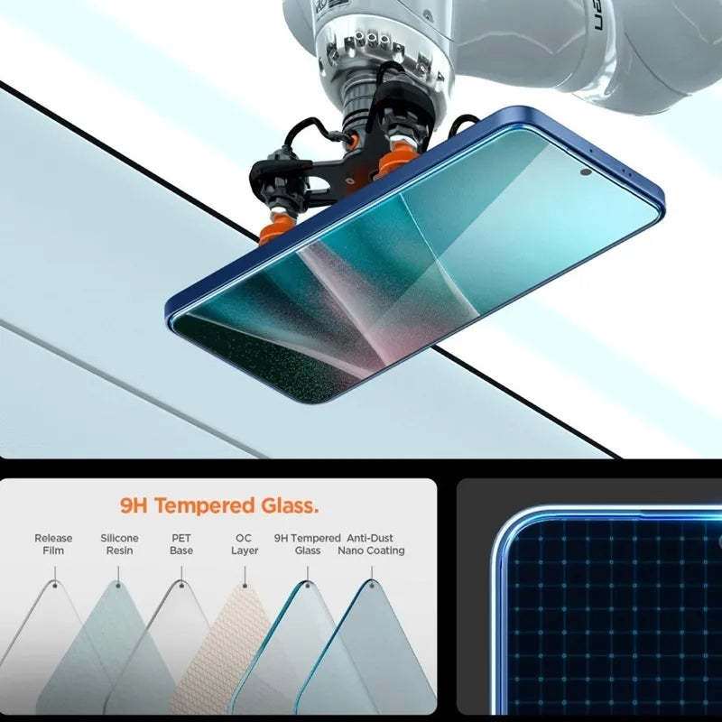 Spigen GLAS.TR EZ Fit Pro - grūdintas stiklas Samsung Galaxy S25 Edge telefonui