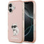 Karl Lagerfeld IML Aquarelle Choupette & Logo MagSafe - Dėklas iPhone 17 (rožinis)