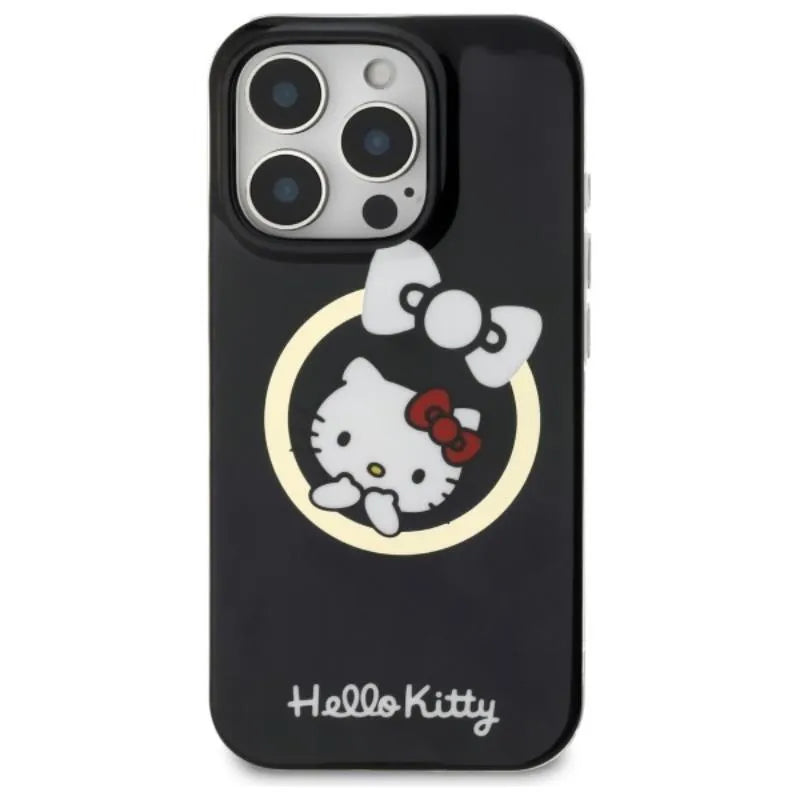 Hello Kitty IML Fun Bow MagSafe – dėklas iPhone 16 Pro (juodas)