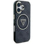 Guess IML Metal Glitter 4G Circle Triangle MagSafe – dėklas iPhone 16 (juodas)