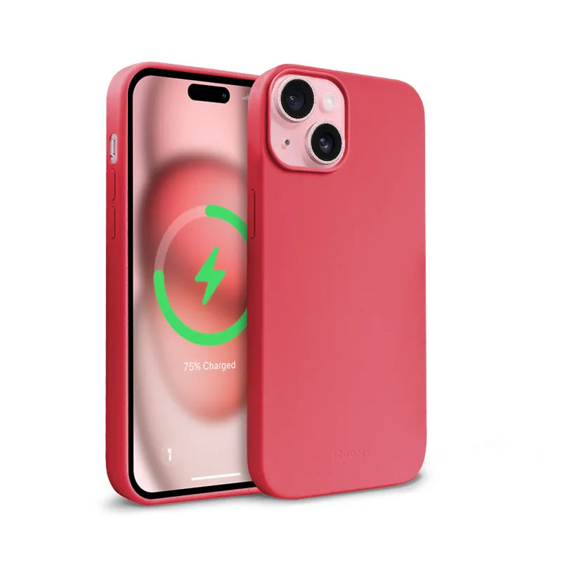 Crong Color Cover Magnetic - iPhone 15 MagSafe dėklas (rožinis)