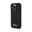 Guess Sequin Script Metal - Dėklas, skirtas iPhone 14 Pro (juodas)
