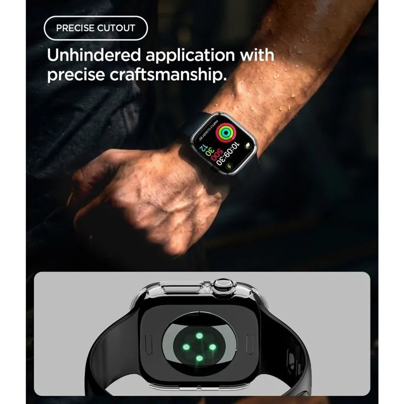 „Spigen Thin Fit“ dėklas, skirtas „Apple Watch 12“, 46 mm (skaidrus)