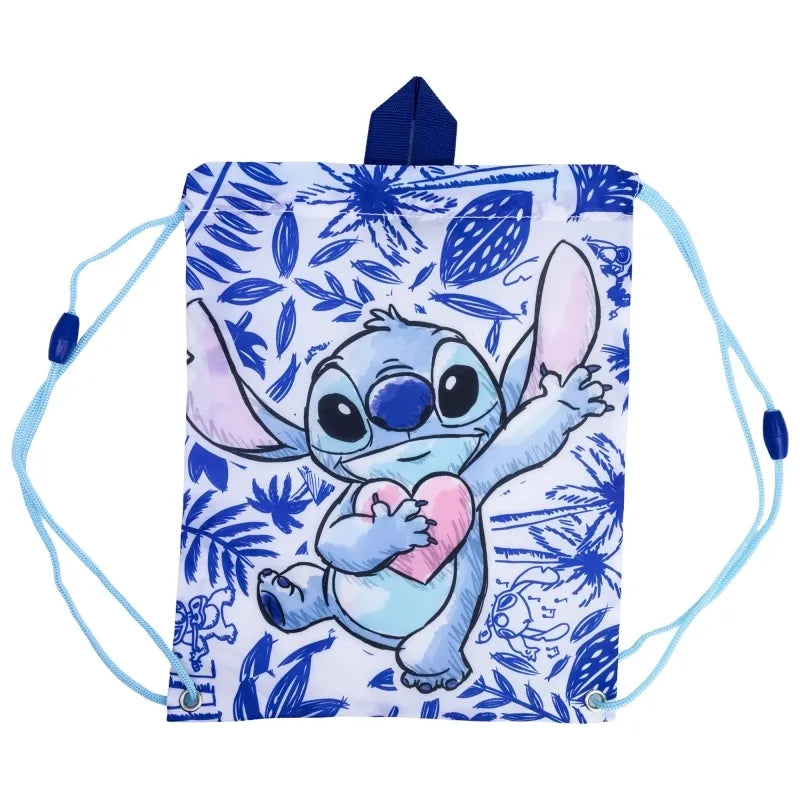 Disney Stitch – maišelis su virvutėmis / mokyklinis maišelis (30 x 25 cm)