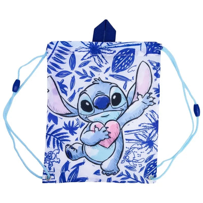 Disney Stitch – maišelis su virvutėmis / mokyklinis maišelis (30 x 25 cm)