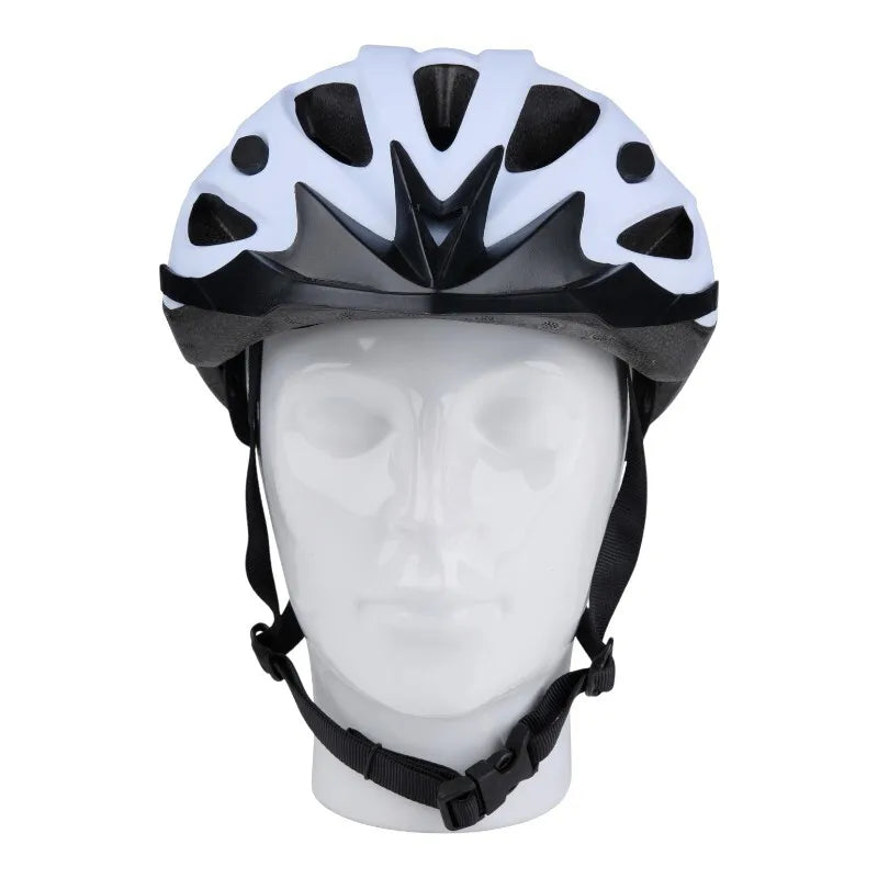 Dunlop – Reguliuojamas MTB dviračių šalmas, dydis M, 55-58 cm (baltas-juodas)
