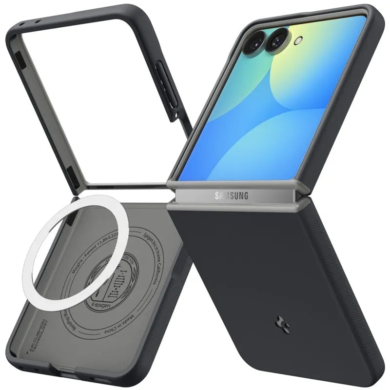 Spigen Nano Pop Mag MagSafe – dėklas Samsung Galaxy Z Flip 8 (Black Sesame)